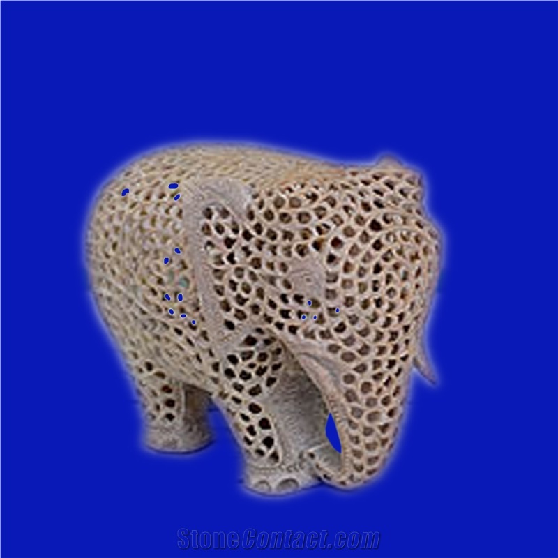 Carved Soapstone Elephant