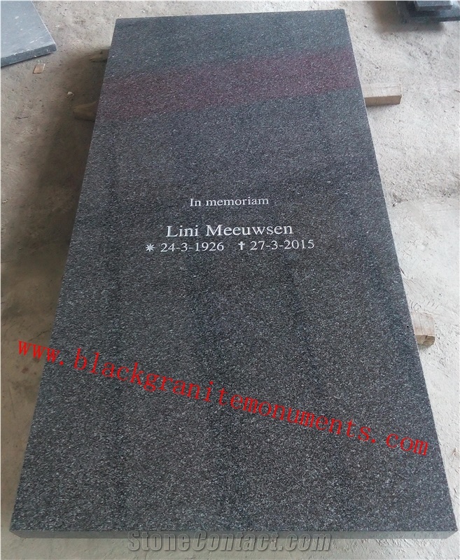 China Granite Beida Green Tombstone/Monumentdesign/Single Memorial/Cemetery Tombstones,Poland Gravestone,Western Style Headstone