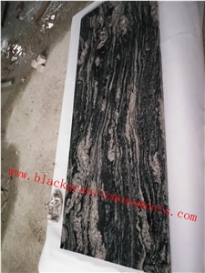 China Juparana Granite Cemetery Tombstones, China Grey Juparana Granite Single Tombstones, Western Style Monuments