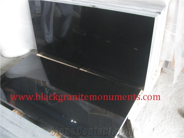Chinese Black Granite Slabs &Tiles, Shanxi Black Granite Slabs 120x60x3cm,China Black,Absolute Black Granite Slabs & Tiles