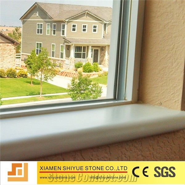 Pure White Cheap Quartz For Window Sill Design With Cheap Price