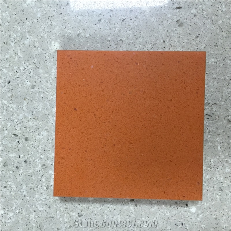 Colorful Quartz Stone Slab Mainly and Widely Used in Kitchen, Bathroom, Bar, School, Hospital and Other Public Place, for Countertop Mainly
