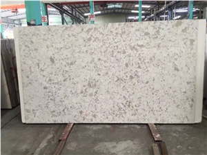Cut to Size Marble Like Veined Collection Quartz Stone Slab Solid Surface for Multifamily/Hospitality Projects Especially for Kitchen Countertop and Bathroom Vanity Top