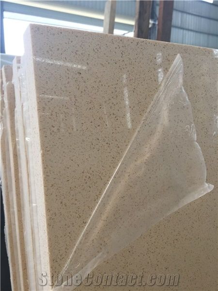 Quartz Stone Countertops/Quartz Kitchen Worktops/Quartz Bar Top/Quartz Surfaces Tops/Engineered Stone Tops/Kitchen Tops with Bevel Edges and Customized Edges Available/Resistant to Heat/Stain/Scratch