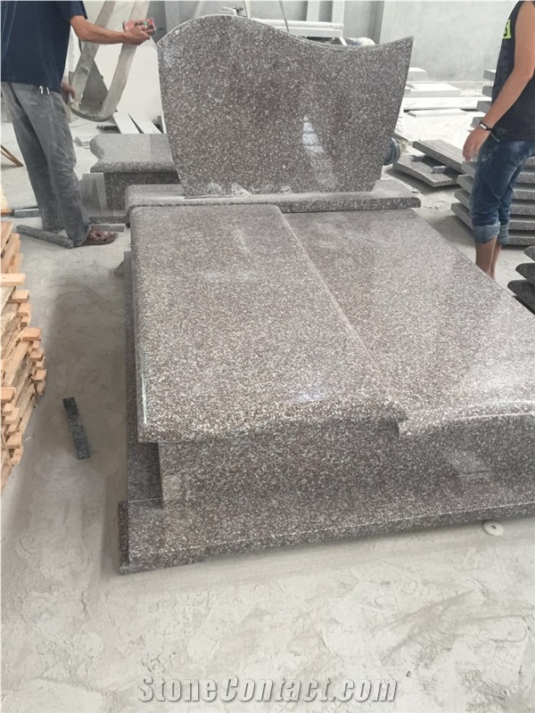 G664 Monuments, Pink Granite Monuments, Red Granite Tombstone