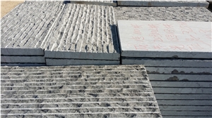 China Yunnan Grooved Blue Stone Paver Tile