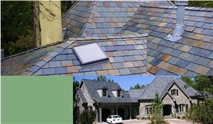 Black Slate Roofing Tile, Slate Roof Covering