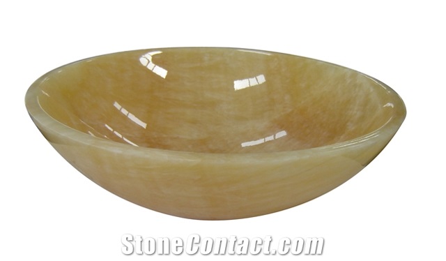 China Popular Honey Onyx Stone Sinks & Basins