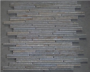 China White Wooden Marble Wall Mosaic Tiles Pattern