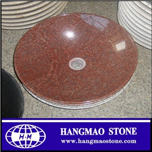 China Yellow Stone Wash Hand Basin, Beige Granite Sinks & Basins