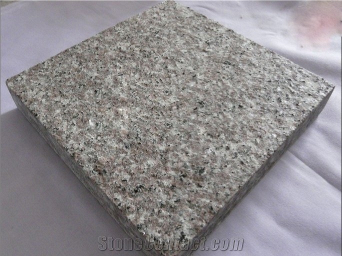 Flamed G687 Granite Paver Slabs & Tiles, China Red Granite