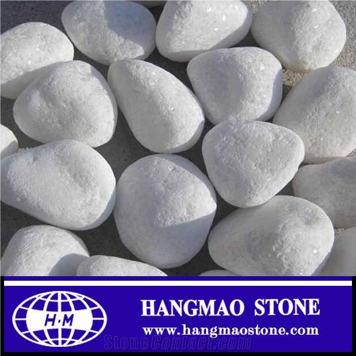 Hot Sale Natural White Polished Pebble Stone for Landscaping and Garden