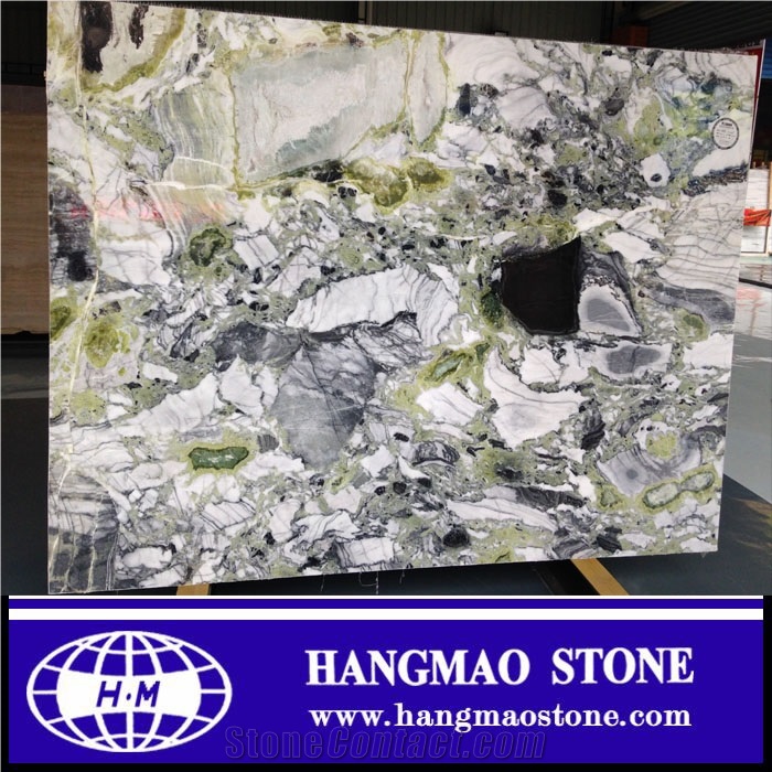 Imported Green Marble Slab,Blue Marble Slab, Luxurious Green Marble Slab
