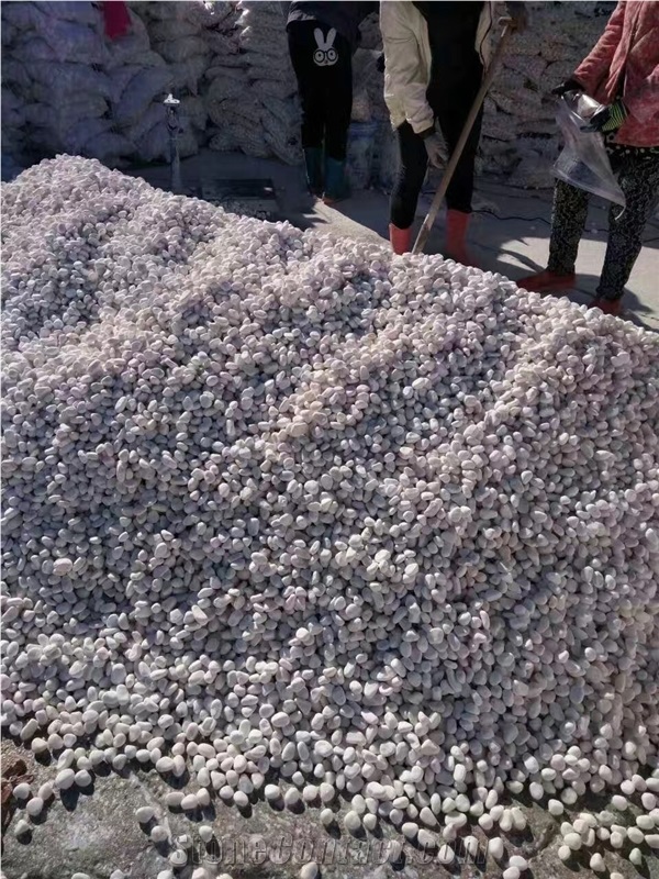 Pure White Marble Stone Pebble,Crushed Stone