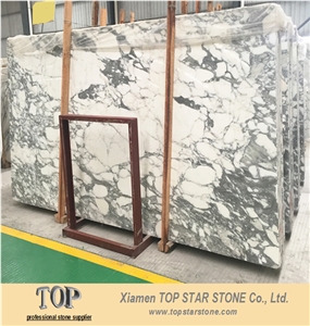 Hot Sale Arabescato Marble White Color Natural Stone Bathroom Wall Tile