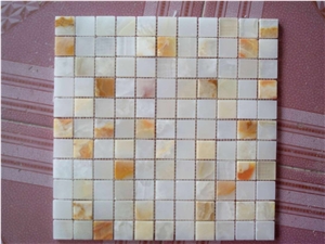 3d Polished Onyx Stone Mosaic Tiles from Direct Factory and Best Selling Wall Manmade Stone Mosaic Pattern with Very Competitive Prices