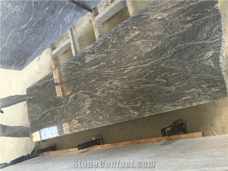 China Juparana Granite Small Slab, Middle Slab,Granite Half Slab,Black Granite Small Slab, Good Price Granite Stone Slab, Black Color Vein Stone for Stair, Weclome in Euro