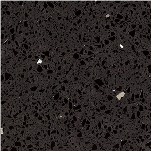 Crystal Black Quartz Slabs , Black Quartz Slabs,Engineered Stone ,Sparkle Black Surface Quartz Stone Slabs,Popular Black Quartz