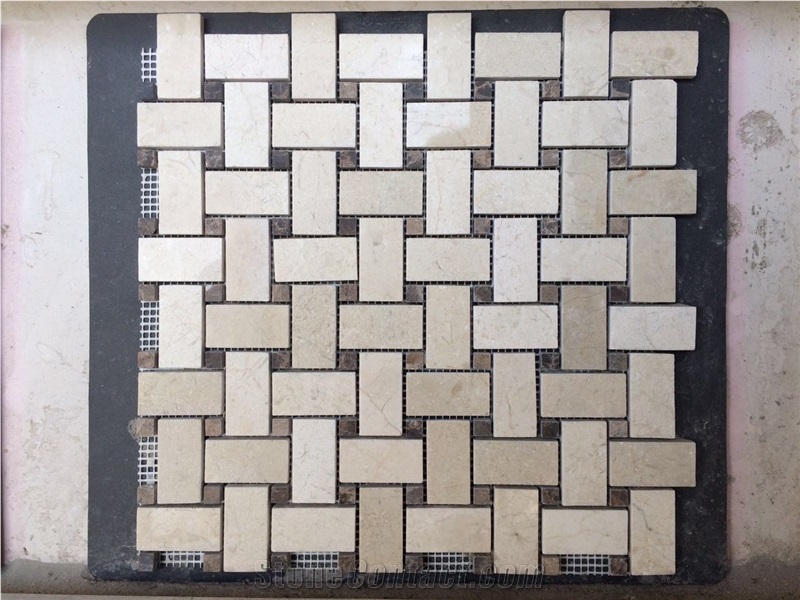 Direct Factory Natural Stone White Marble Polished Mosaic Tiles with Very Competitive Prices and Best Selling Marble Mosaic Products
