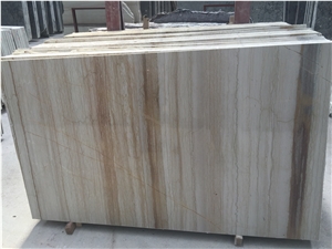 Italy Beige Wooden Straight Grain Marble Slabs Tiles,for Indoor high-grade adornment,Lavabo,Laminate Panel or Luxury Hotel or Home Floor&Wall Cover,made in China