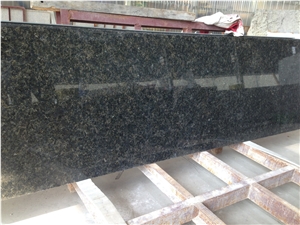 Verde Ubatuba Granite Countertop, Verde Ubatuba Kitchen Top, Dark Brown High Polished Granite on Sales from China Factory