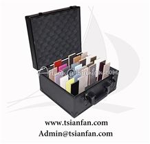 Leather Quartz Stone Sample Suitcase / Stone Display Case Px611