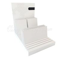 stone tile display stand with white color