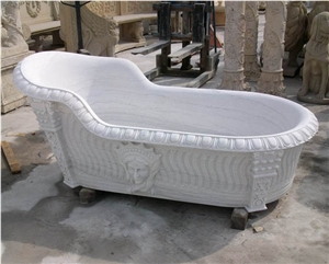 China Juparana Granite Carved Solid Bath Tub