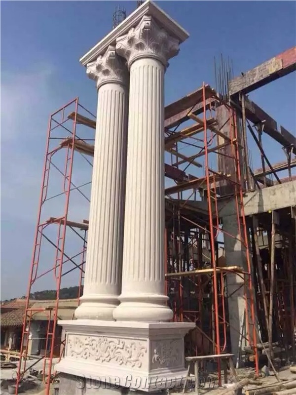 Column Pillar, Beijing White Marble Column