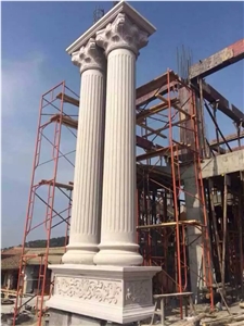 Column Pillar, Beijing White Marble Column