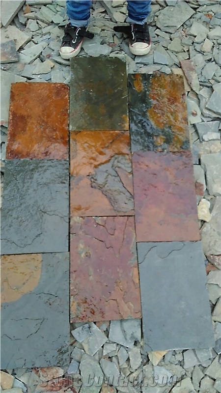 China Autumn Slate Tiles, Cultured Stone Tiles