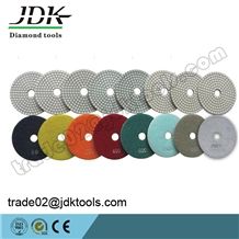 100mm Velcro-Backed Diamond Flexible Polishing Pads for Marble and Granite(C011)