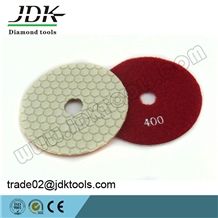 Jdk Diamond Dry Fleixble Polishing Pads Resin Bond Pads for Marble and Granite with Velcro Backing