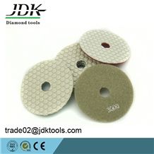 Jdk Diamond Dry Fleixble Polishing Pads Resin Bond Pads for Marble and Granite with Velcro Backing