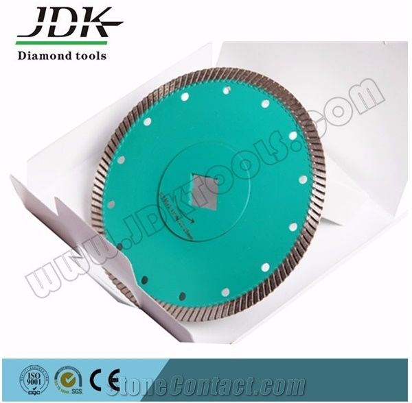 Jdk Sintered Turbo Diamond Saw Blade for Marble Cutting