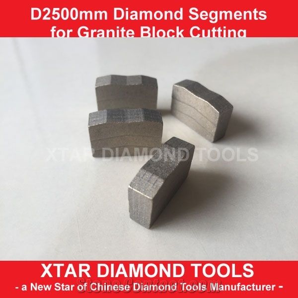 2.5mtr Diamond Block Cutting Segments for Indian Medium Hard Granite