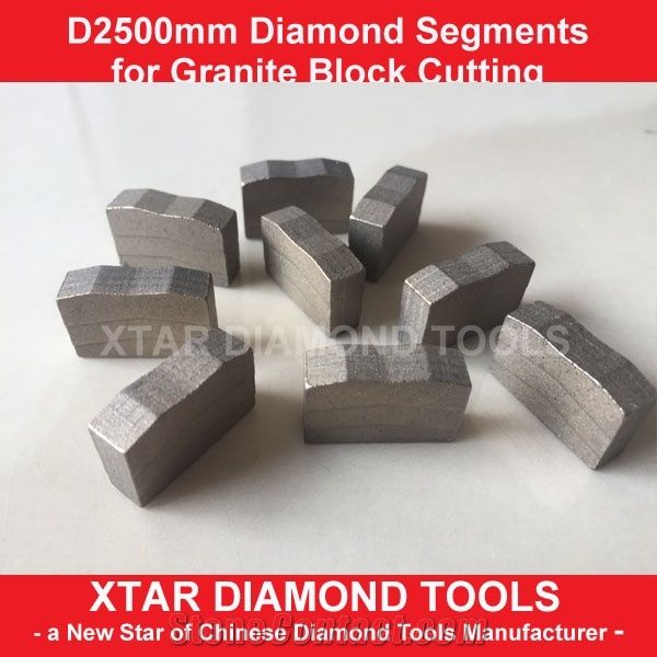 Xtar 2500 Granite Block Cutting Segments for Ruby Red