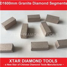 Xtar China Factory Supply Good Life 1600mm Granite Block Cutting Segments
