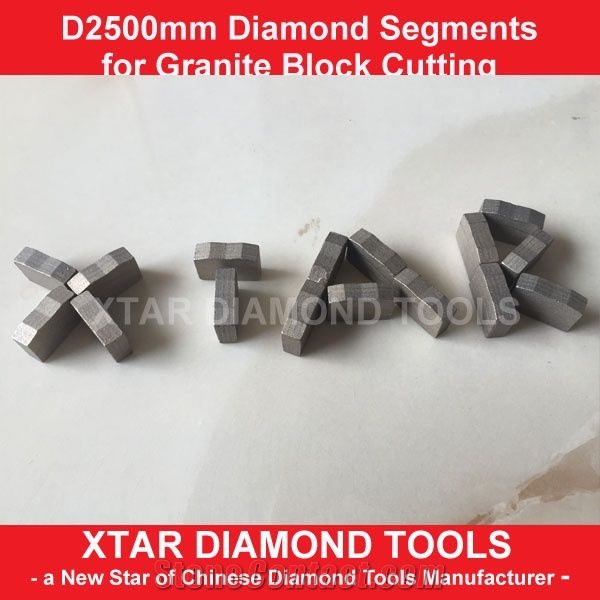 Xtar China Manufacturer 2500mm Granite Block Cutting Segments