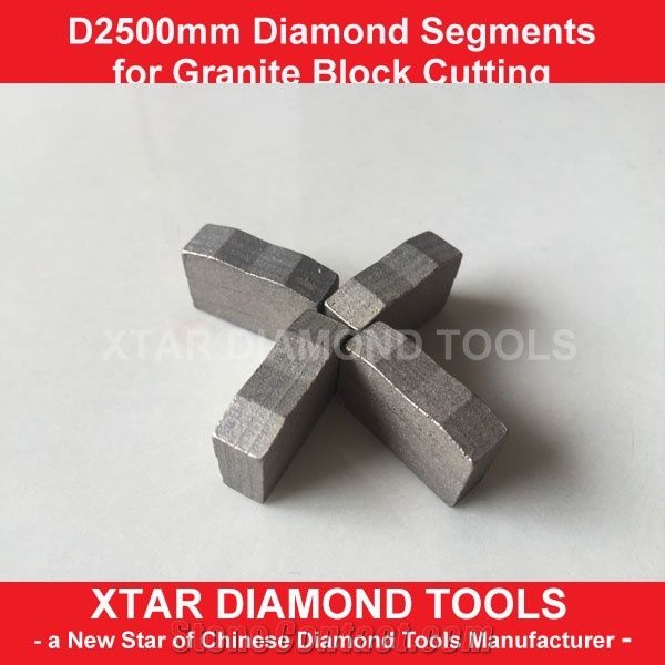Xtar Factory Supply 2500mm High Sharpness Granite Block Cutting Segments