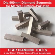 Xtar Free Samples Of 900mm Marble Diamond Cutting Segments for Black and Gold