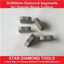 Xtar High Quality M Shape Granite Block Cutting Segments for Indian Black Galaxy