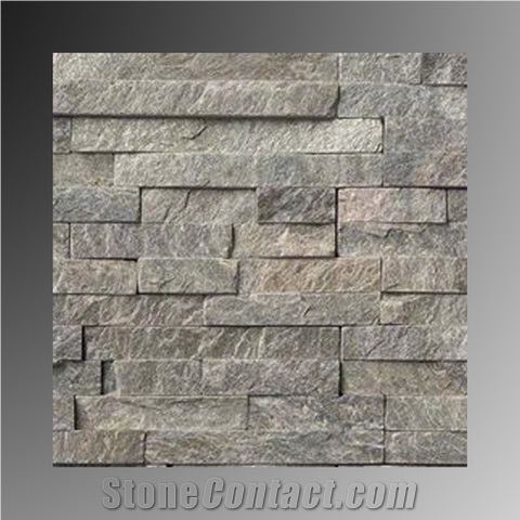 Sage Green Slate Ledge Stone Wall Cladding Panels
