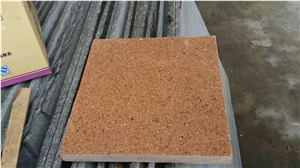 New Ivo Red Granite Royal Gold Red Porfido Rosso Copper Silk Slabs Tiles Competitive Prices