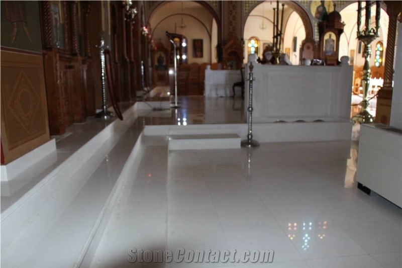 Thassos Crystallina - Thassos White Marble Extra Flooring, Cathedral Interior Decoration