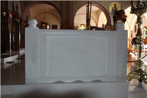 Thassos Crystallina - Thassos White Marble Extra Flooring, Cathedral Interior Decoration