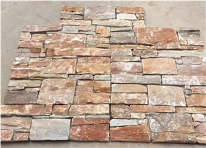 China Quartzite Culture Stone Sheet 20x40cm Wall Cover