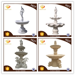 Outdoor Hand Carved Marble Fountain