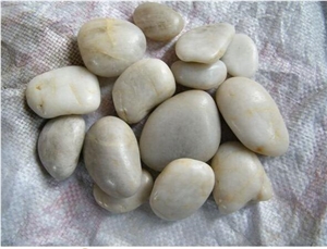 River Stone, China White Pebbles, Natrual White Pebbles Polished