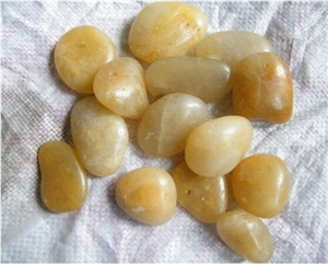 Yellow Polished Pebbles,Natural Pebbles Polished